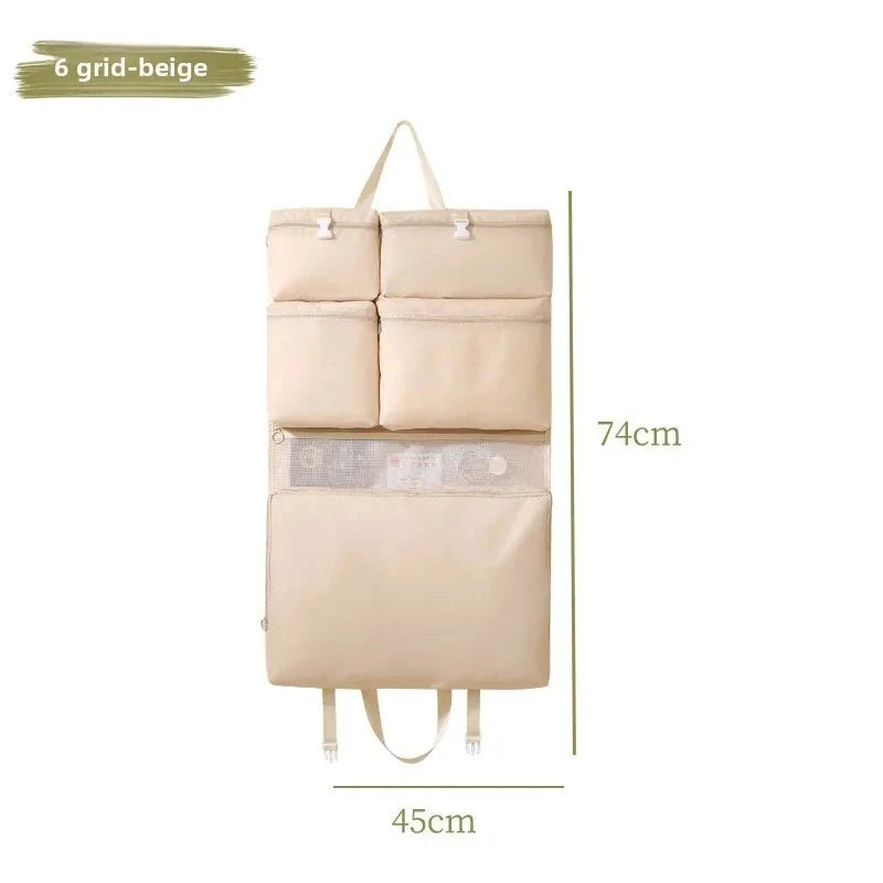 Travel Organizer Foldable Hanging Water-Repellent Multiple Compartments