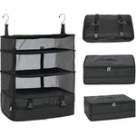 Travel Organizer Hanging 3 Compartments Foldable Water-Repellent
