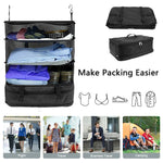Travel Organizer Hanging 3 Compartments Foldable Water-Repellent