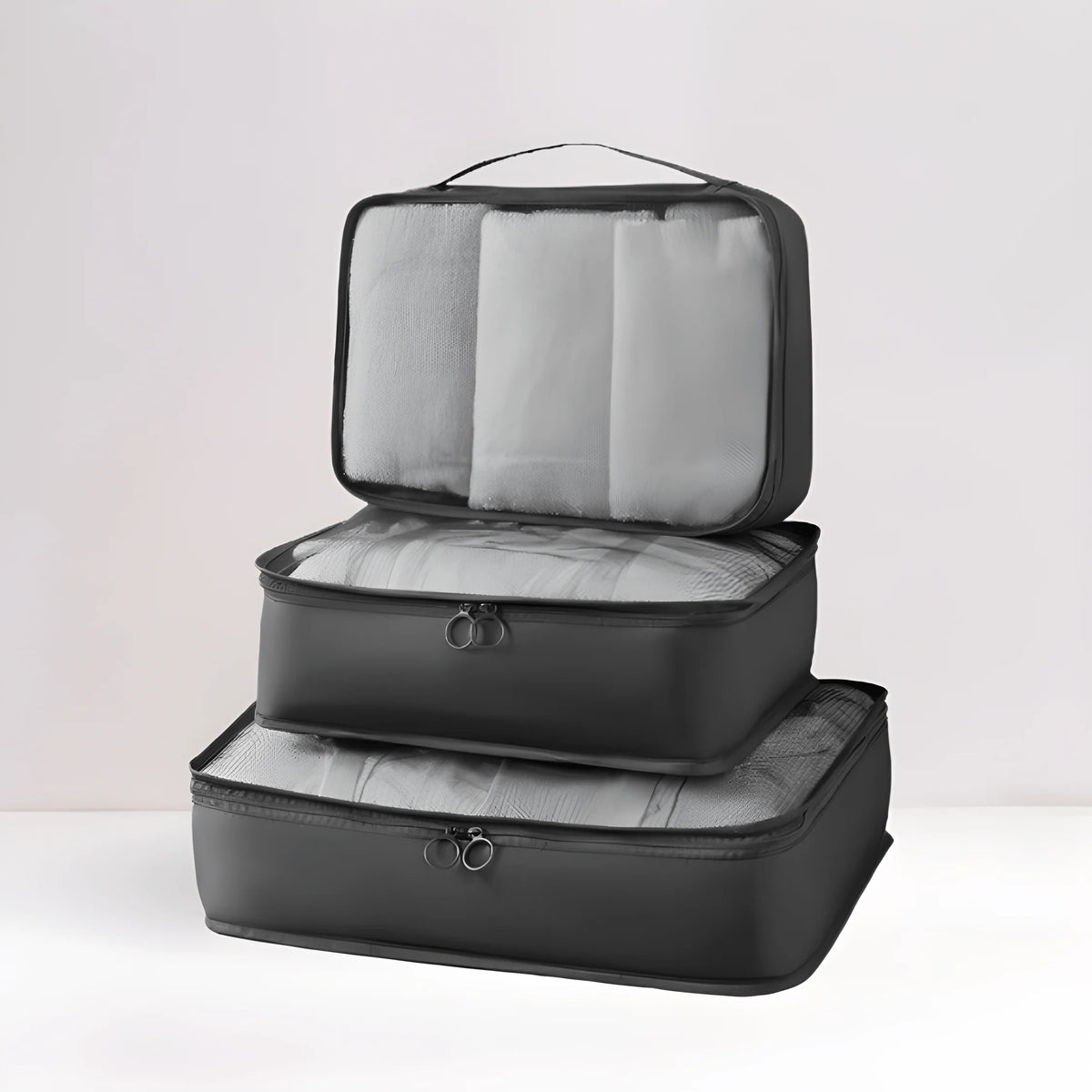 Travel Packing Organisers 8-Piece Mesh Zipper Pouches