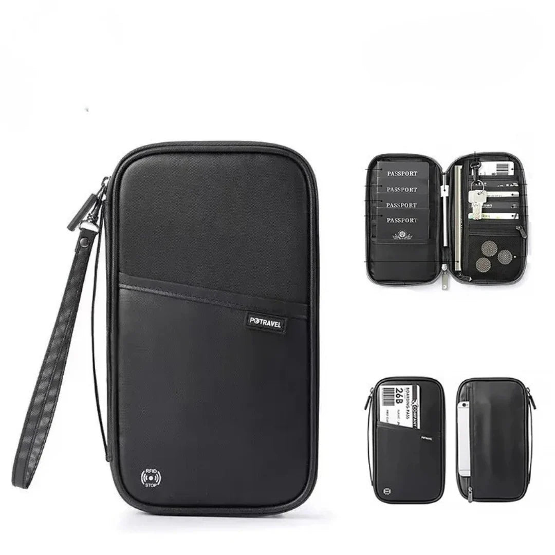 Travel Passport Organizer RFID-Blocking Multiple Slots