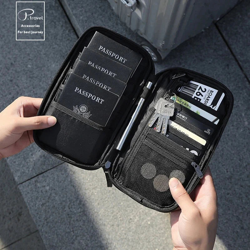 Travel Passport Organizer RFID-Blocking Multiple Slots
