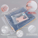 Travel Storage Bags 20-Pack Translucent Zip & Ventilated