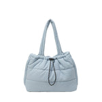 Travel Tote Bag Padded Quilted Drawstring Closure
