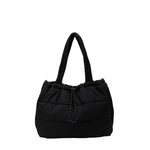 Travel Tote Bag Padded Quilted Drawstring Closure