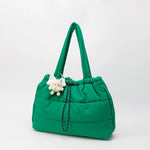 Travel Tote Bag Padded Quilted Drawstring Closure