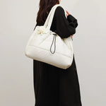 Travel Tote Bag Padded Quilted Drawstring Closure