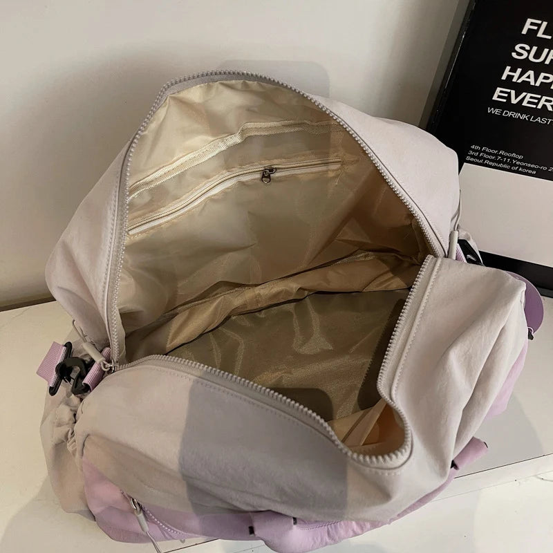 Travel Tote Water-Resistant Spacious Zippered Pockets
