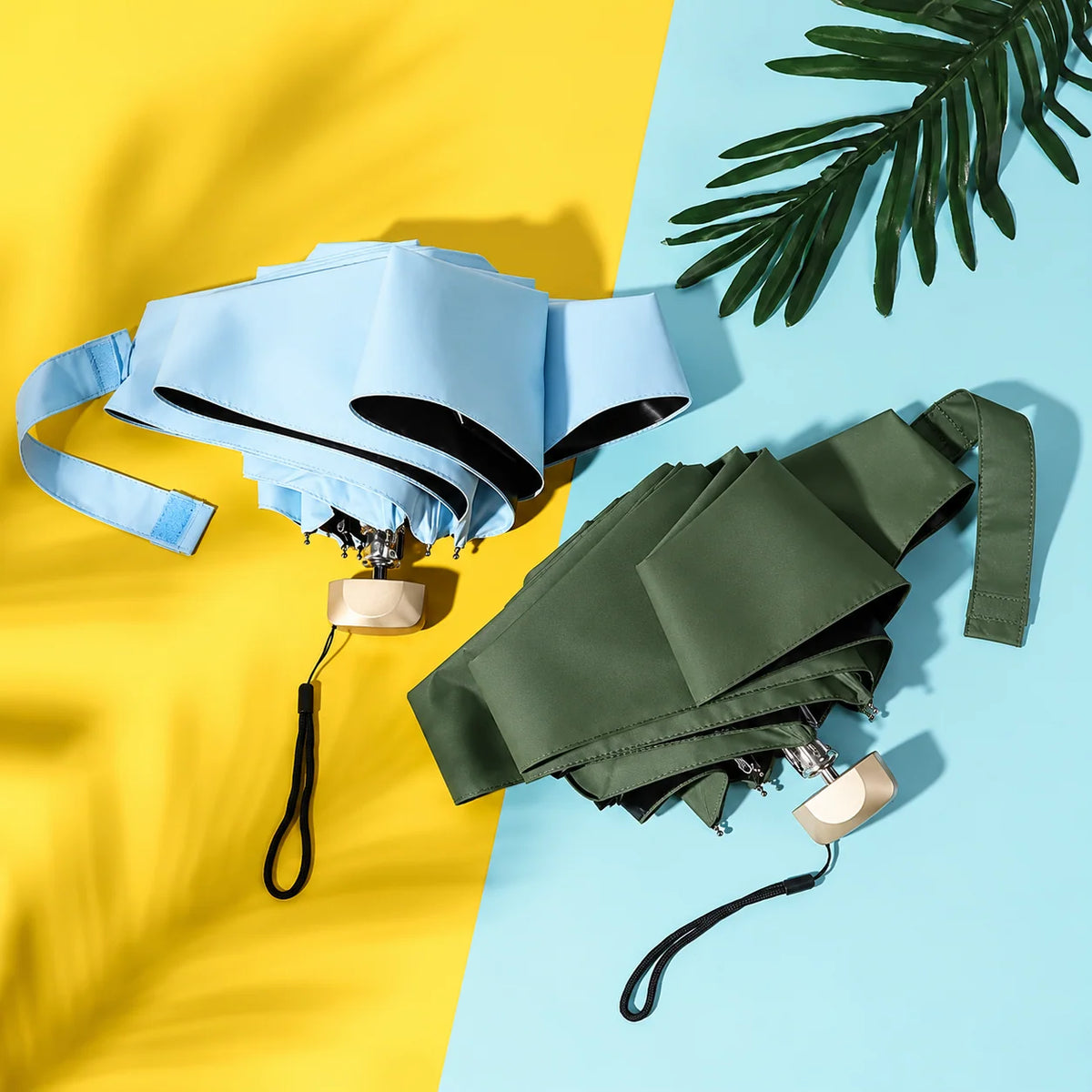 Travel Umbrella Compact UV-Blocking Water-Repellent Canopy