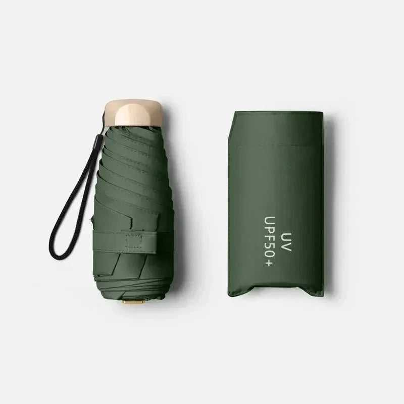 Travel Umbrella Compact UV-Blocking Water-Repellent Canopy