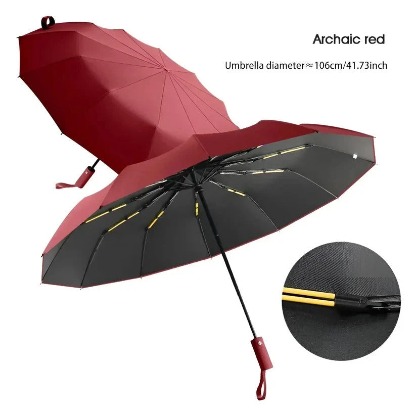 Travel Umbrella Compact Wind-Resistant Frame & UV-Blocking Canopy