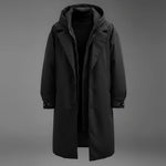 Trench Coat Waterproof Hooded Below-The-Knee Length
