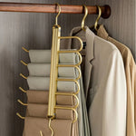 Trouser Hanger Foldable 360° Rotating Holds 6 Pairs