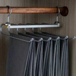 Trouser Hanger Foldable 360° Rotating Holds 6 Pairs