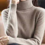 Turtleneck Sweater 100% Cashmere Lightweight Fitted Silhouette