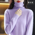 Turtleneck Sweater 100% Cashmere Lightweight Fitted Silhouette