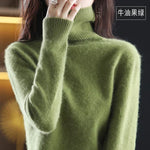 Turtleneck Sweater 100% Cashmere Lightweight Fitted Silhouette
