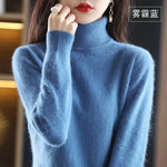 Turtleneck Sweater 100% Cashmere Lightweight Fitted Silhouette