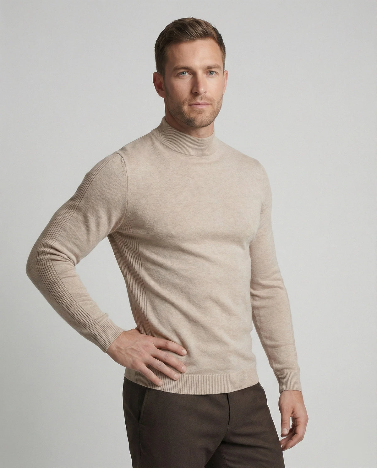 Turtleneck Sweater Merino Wool Breathable Temperature-Regulating Comfort