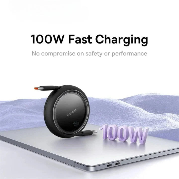 USB-C Charging Cable Retractable 6A Fast Charging