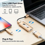 USB Flash Drive USB 3.0 Type-C Micro-USB OTG
