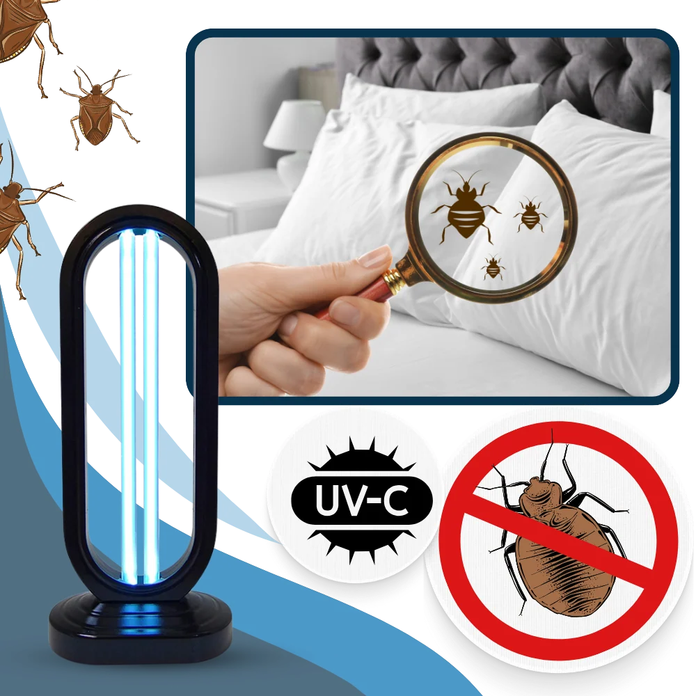 UV-C Disinfectant Bulb Multi-Surface Remote 3-Mode Timer