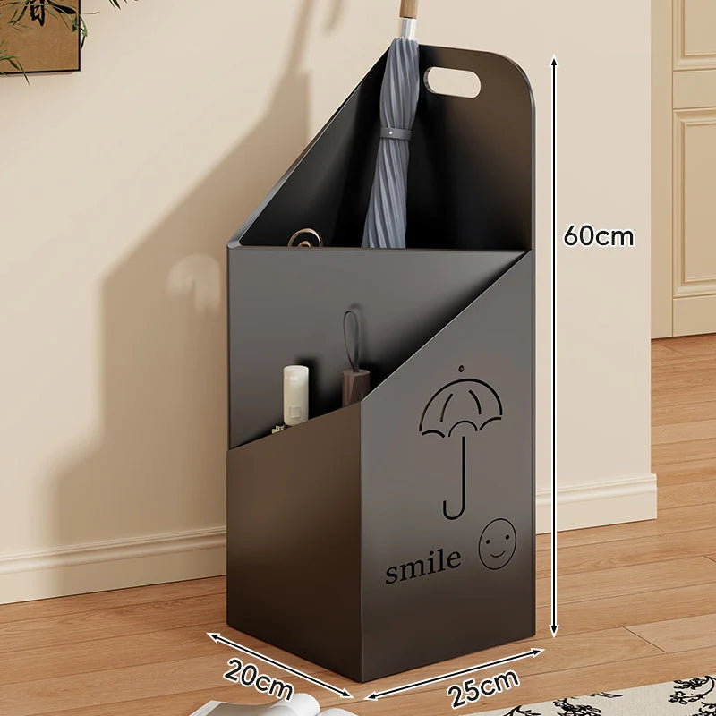 Umbrella Stand Tiered Organizer With Drainage Tray & Carry Handle