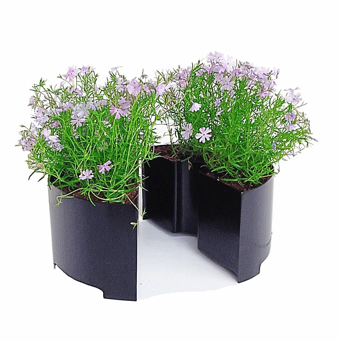 Umbrella Table Planter Galvanized Steel Two-Piece Set