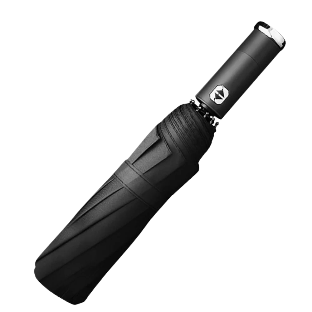 Umbrella Windproof 10-Leg Frame Built-In LED Flashlight Extra-Large Canopy