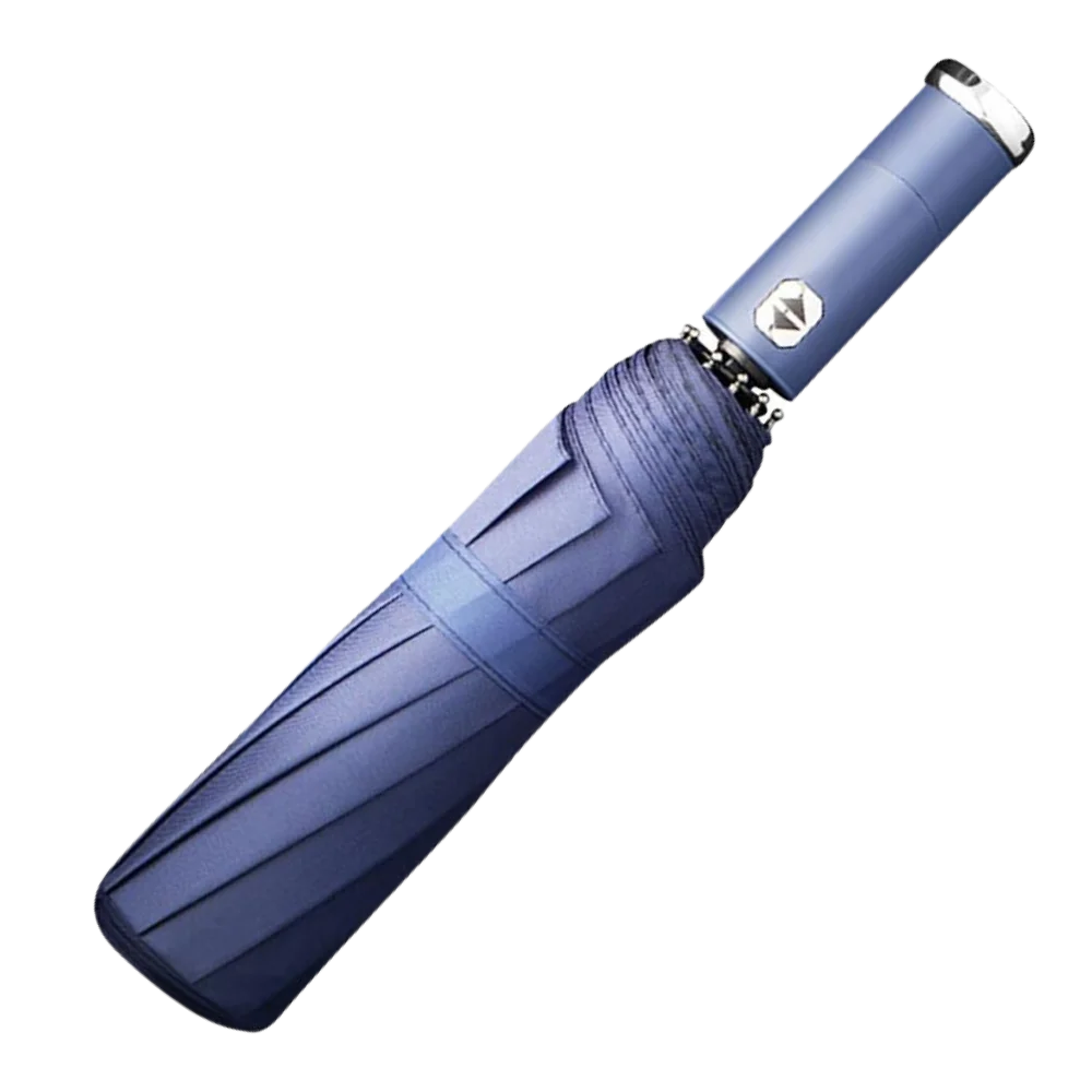 Umbrella Windproof 10-Leg Frame Built-In LED Flashlight Extra-Large Canopy