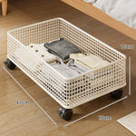 Under-Bed Storage Basket Metal Wire Breathable Open-Grid