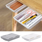Under-Desk Drawer Slim Self-Adhesive Concealed Storage