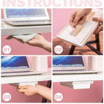 Under-Desk Drawer Slim Self-Adhesive Concealed Storage