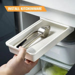 Under-Desk Drawer Slim Self-Adhesive Concealed Storage
