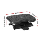 Under-Desk Foot Rest Adjustable Tilt & Acupressure Top Non-Slip Base