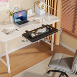 Under-Desk Keyboard Tray Foldable Pull-Out Space-Saving Shelf