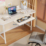 Under-Desk Keyboard Tray Foldable Pull-Out Space-Saving Shelf