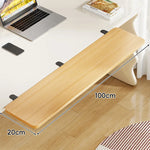Under-Desk Keyboard Tray Foldable Pull-Out Space-Saving Shelf