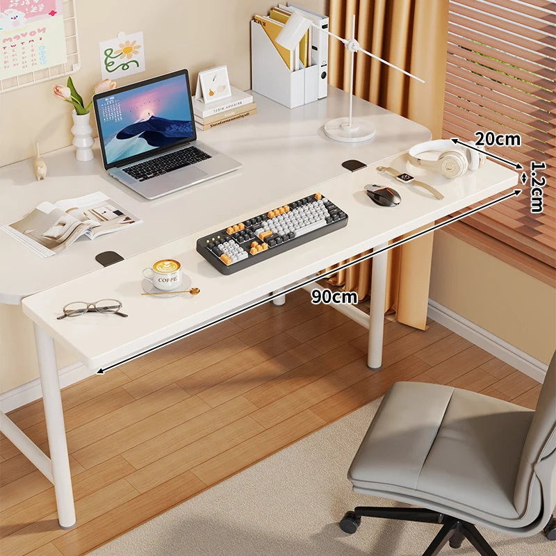 Under-Desk Keyboard Tray Foldable Pull-Out Space-Saving Shelf
