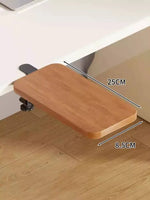 Under-Desk Keyboard Tray Foldable Pull-Out Space-Saving Shelf