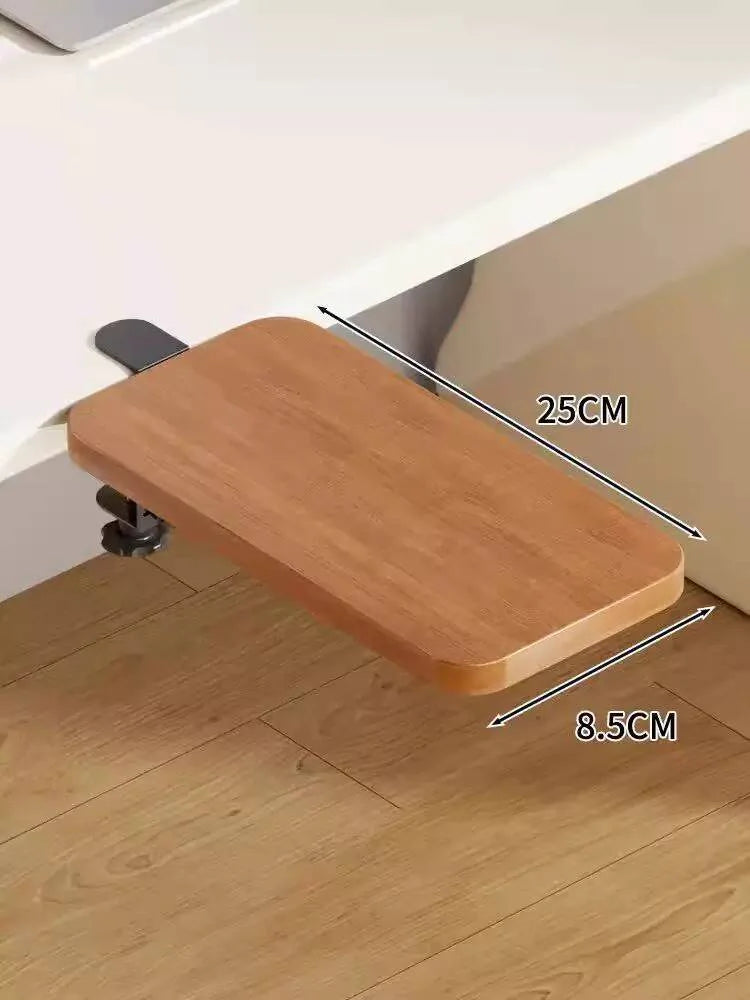 Under-Desk Keyboard Tray Foldable Pull-Out Space-Saving Shelf