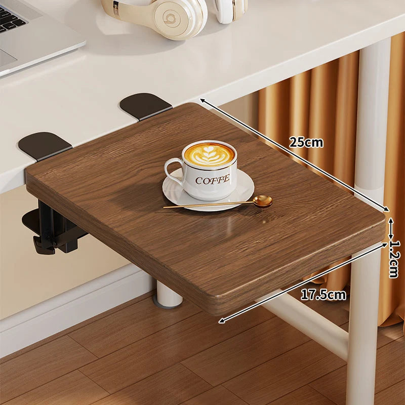 Under-Desk Keyboard Tray Foldable Pull-Out Space-Saving Shelf
