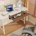 Under-Desk Keyboard Tray Foldable Pull-Out Space-Saving Shelf