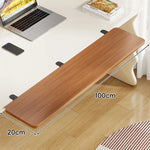 Under-Desk Keyboard Tray Foldable Pull-Out Space-Saving Shelf