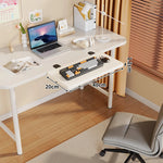Under-Desk Keyboard Tray Foldable Pull-Out Space-Saving Shelf