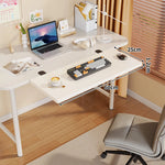 Under-Desk Keyboard Tray Foldable Pull-Out Space-Saving Shelf