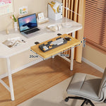 Under-Desk Keyboard Tray Foldable Pull-Out Space-Saving Shelf