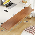 Under-Desk Keyboard Tray Foldable Pull-Out Space-Saving Shelf