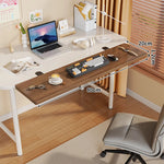 Under-Desk Keyboard Tray Foldable Pull-Out Space-Saving Shelf