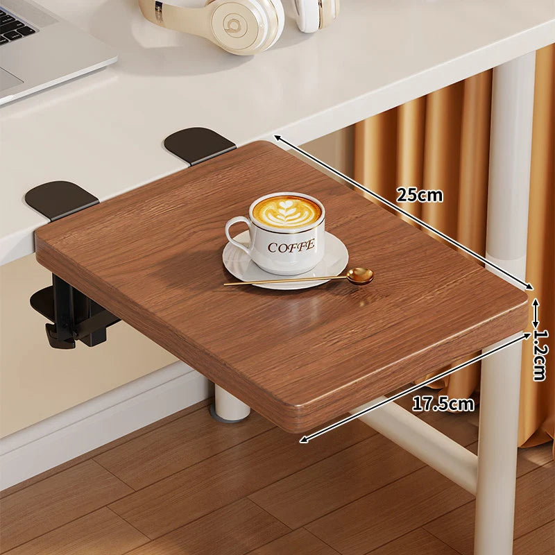Under-Desk Keyboard Tray Foldable Pull-Out Space-Saving Shelf